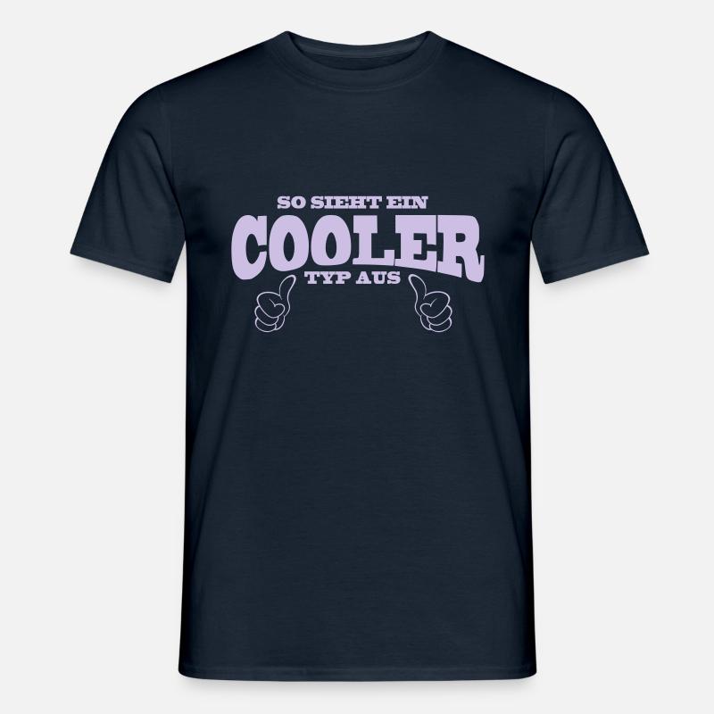 Cooler Typ - Männer T-Shirt - Navy