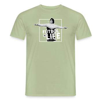 Ted Lasso Fútbol Is Life Mit Dani Rojas - Männer T-Shirt - Sage - Vorne - AI Model Male 178 light (178cm)