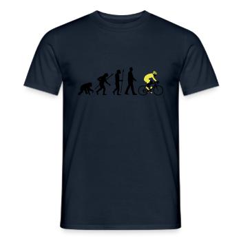 evolution_radfahrer_052012_d_2c - T-shirt homme - marine - Devant - AI Model Male 178 light (178cm)