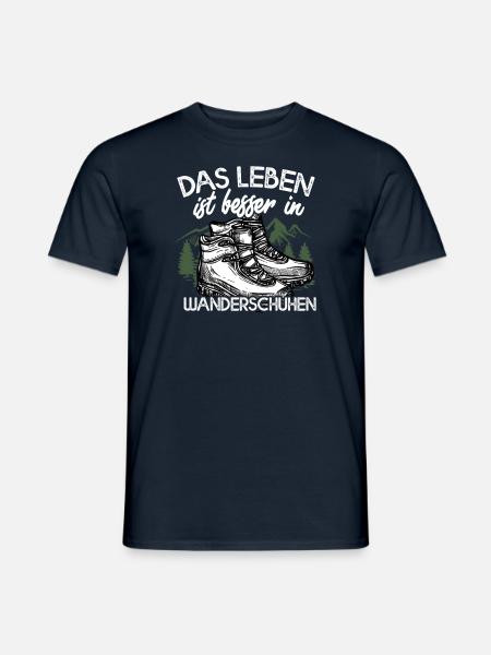 Wandern Wanderer Berge Bergsteiger Geschenk - Männer T-Shirt - Navy