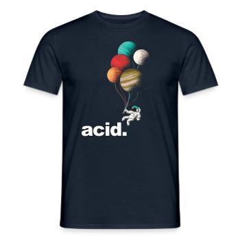 Acid Party Drugs Lsd Acid Techno - Médicaments - T-shirt homme - marine - Devant - AI Model Male 178 light (178cm)