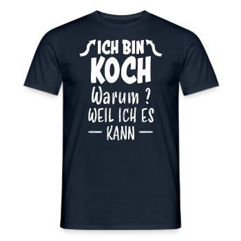 Koch Lustiger Spruch Beruf Gastronomie Geschenk - Männer T-Shirt - Navy - Vorne - AI Model Male 178 light (178cm)