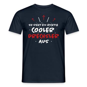 Drechsler Lustiger Spruch Drechseln Beruf Geschenk - Männer T-Shirt - Navy - Vorne - AI Model Male 178 light (178cm)