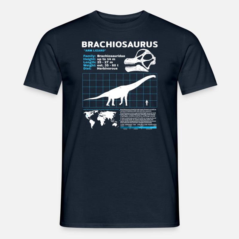 Fiche technique de Brachiosaurus - T-shirt homme - marine
