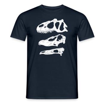 Allosaurus Diplodocus Stegosaurus - T-shirt homme - marine - Devant - AI Model Male 178 light (178cm)
