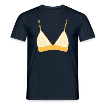 Mit BH ist das leben einfacher - Männer T-Shirt - Navy - Vorne - AI Model Male 178 light (178cm)