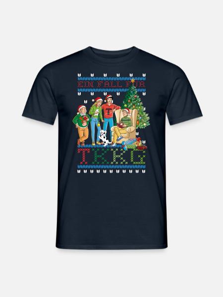 TKKG Ein Fall für TKKG Weihnachtsfest - Männer T-Shirt - Navy