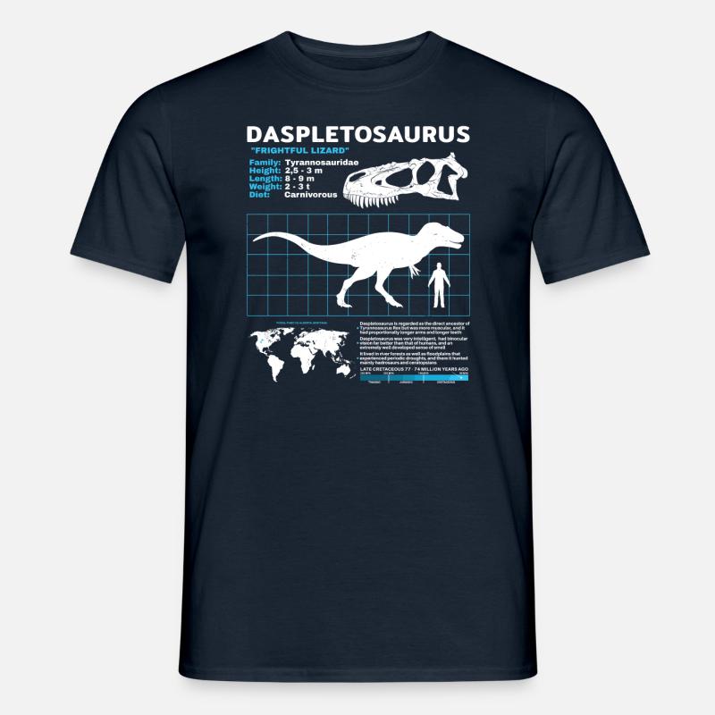 Fiche technique du Daspletosaurus - T-shirt homme - marine