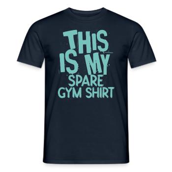 Ceci est ma chemise de sport de rechange - T-shirt homme - marine - Devant - AI Model Male 178 light (178cm)