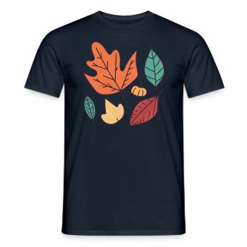 Embrassez la Beauté de l'Automne - T-shirt homme - marine - Devant - AI Model Male 178 light (178cm)