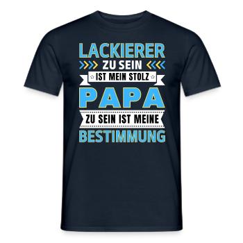 Lackierer zu sein ist mein Stolz; Papa Geschenk - Männer T-Shirt - Navy - Vorne - AI Model Male 178 light (178cm)