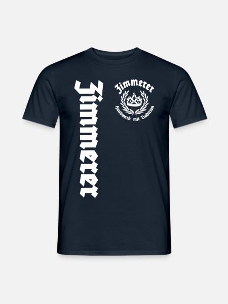 Zimmerer Handwerk mit Tradition - Männer T-Shirt - Navy