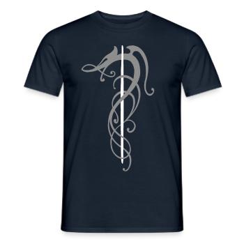 Isa - Men's T-Shirt - navy - Front - AI Model Male 178 light (178cm)