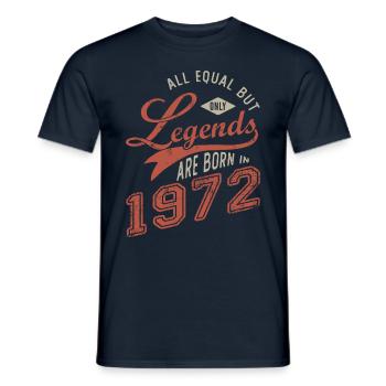 LEGEND ARE BORN IN 1972 birthday gift 51 years - Men's T-Shirt - navy - Front - AI Model Male 178 light (178cm)