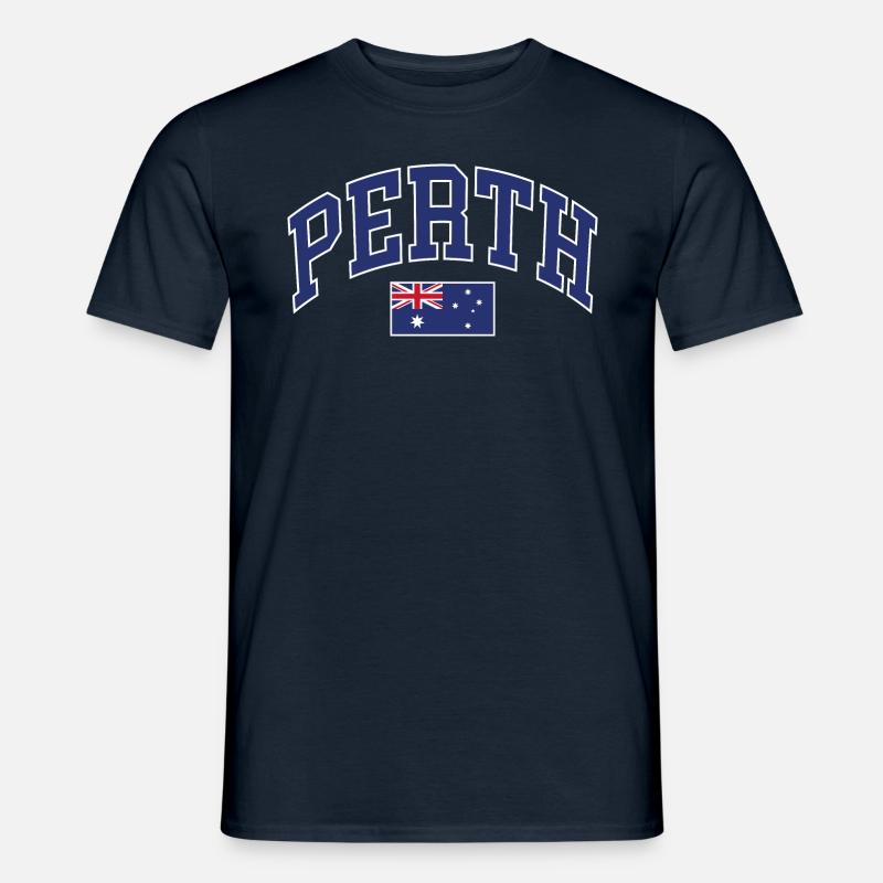 Perth - Männer T-Shirt - Navy