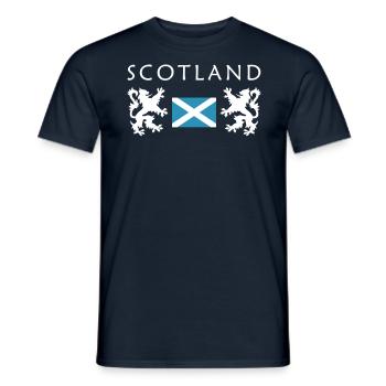 Drapeau de l'ecosse - T-shirt homme - marine - Devant - AI Model Male 178 light (178cm)