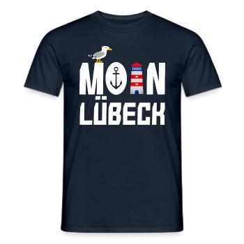 Moin Lübeck - Men's T-Shirt - navy - Front - AI Model Male 178 light (178cm)