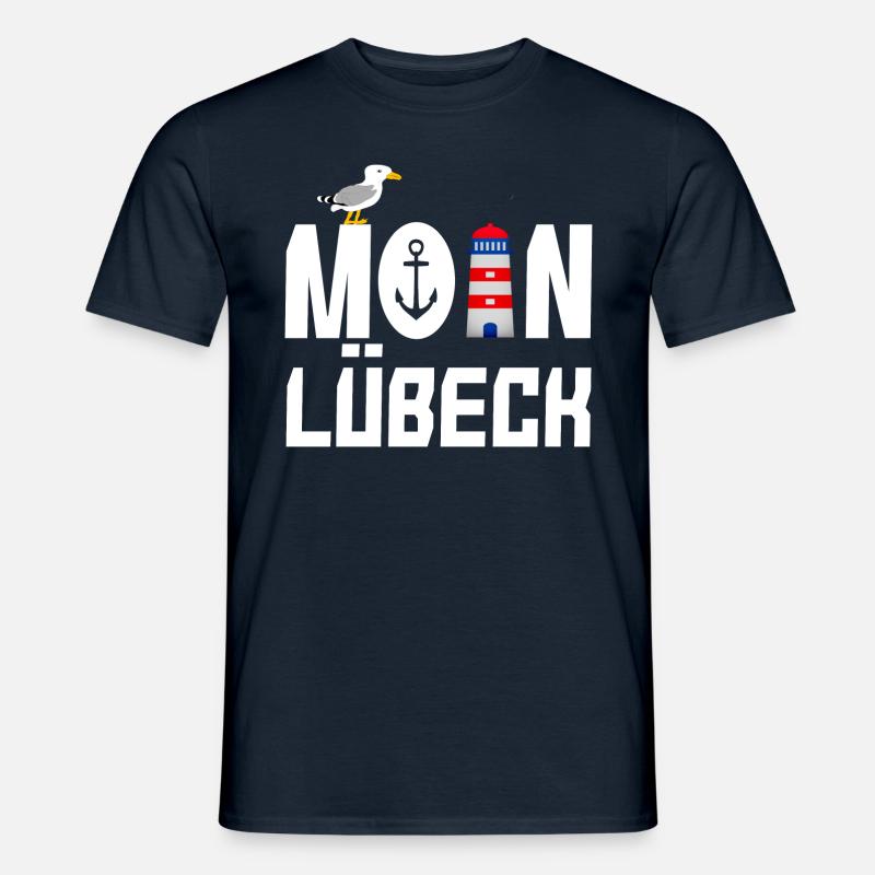 Moin Lübeck - Männer T-Shirt - Navy