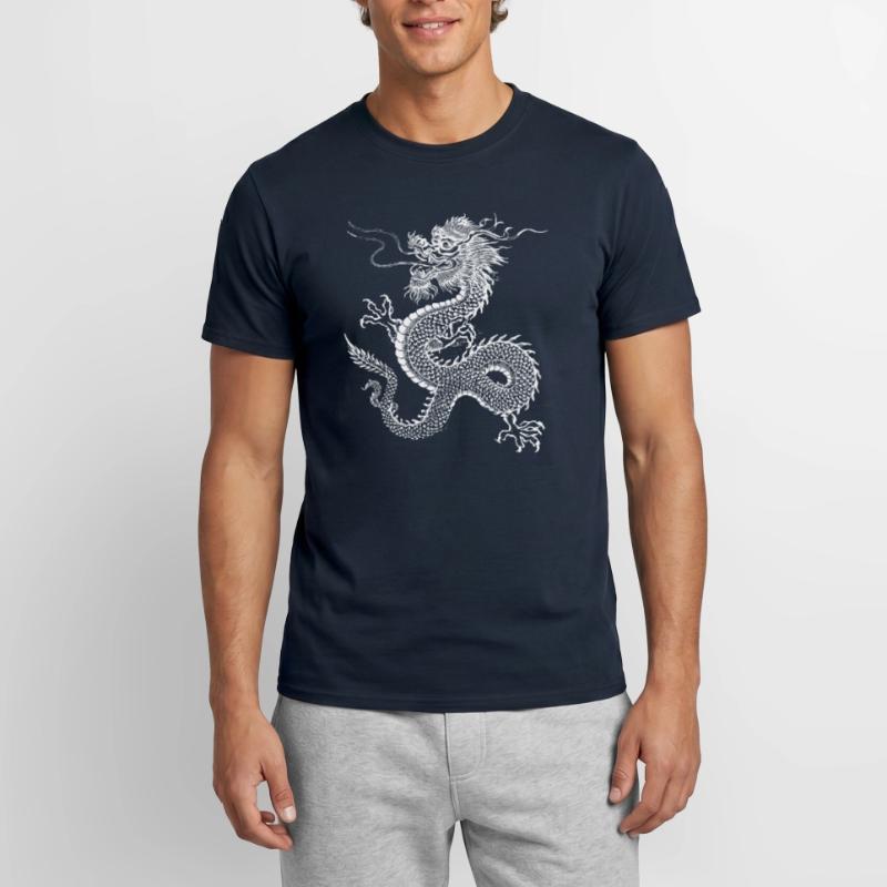 Conception du dragon chinois T-shirt homme