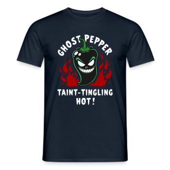 Ghost Pepper - Männer T-Shirt - Navy - Vorne - AI Model Male 178 light (178cm)