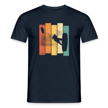 Kite Kitesurfer kiteboarding kitesurfing - Männer T-Shirt - Navy - Vorne - AI Model Male 178 light (178cm)