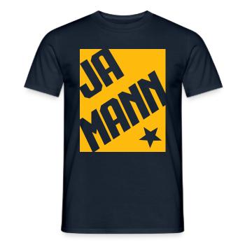 Ja Mann - Männer T-Shirt - Navy - Vorne - AI Model Male 178 light (178cm)