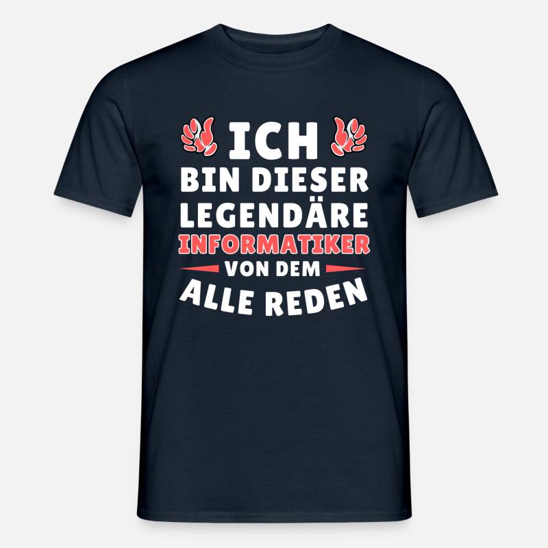 Ich bin dieser legendäre Informatiker - Männer T-Shirt - Navy