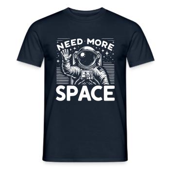 J'ai besoin de plus d'espace et de vagues d'astronautes - T-shirt homme - marine - Devant - AI Model Male 178 light (178cm)