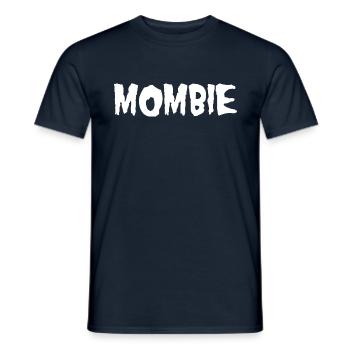 Halloween Mombie Zombie Spooky Mom Graphic T-Shirt - Men's T-Shirt - navy - Front - AI Model Male 178 light (178cm)