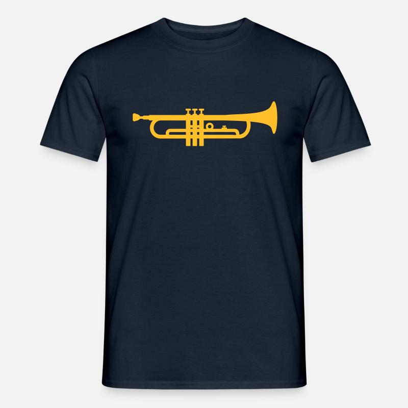 Trompete - Männer T-Shirt - Navy