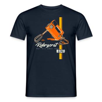 RG28 - Kultmixer der DDR - Retro Ostalgie - Männer T-Shirt - Navy - Vorne - AI Model Male 178 light (178cm)