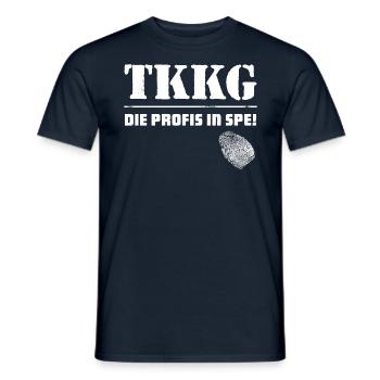 TKKG Logo Fingerabdruck Die Profis In Spe! - Männer T-Shirt - Navy - Vorne - AI Model Male 178 light (178cm)