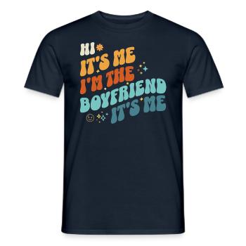 C’est moi Salut Je suis le petit ami C’est moi drôle papa - T-shirt homme - marine - Devant - AI Model Male 178 light (178cm)