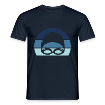 schwimmen Pool Geschenk Mann Frau Sport swiming - Männer T-Shirt - Navy - Vorne - AI Model Male 178 light (178cm)