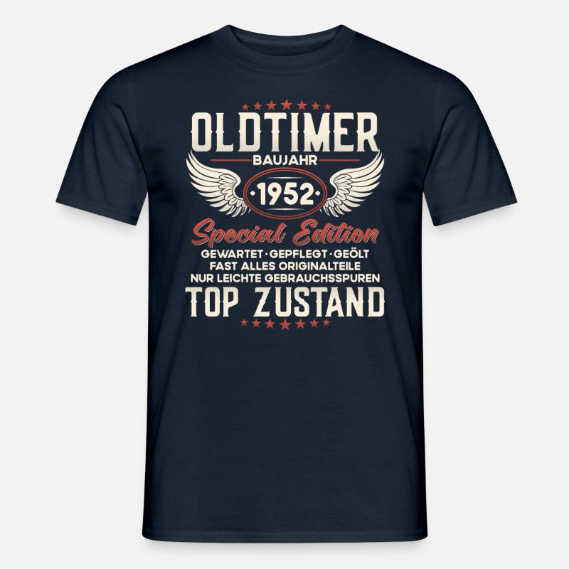 Oldtimer Baujahr 1952 Geburtstag Geschenk - Männer T-Shirt - Navy