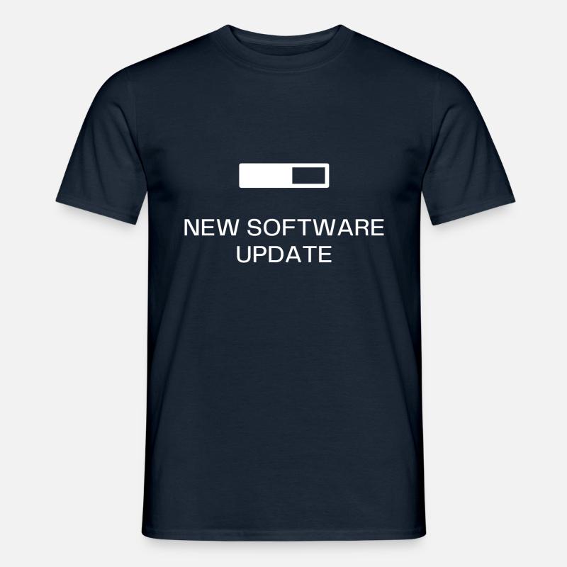 NEW SOFTWARE UPDATE - Männer T-Shirt - Navy