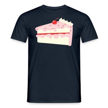 Cherry Cake - T-shirt homme - marine - Devant - AI Model Male 178 light (178cm)