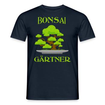 Bonsaï - T-shirt homme - marine - Devant - AI Model Male 178 light (178cm)