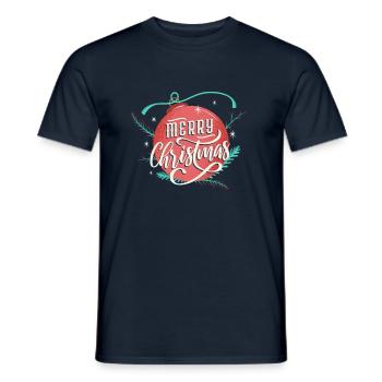 Noël Père Noël, Père Noël, Noël - T-shirt homme - marine - Devant - AI Model Male 178 light (178cm)
