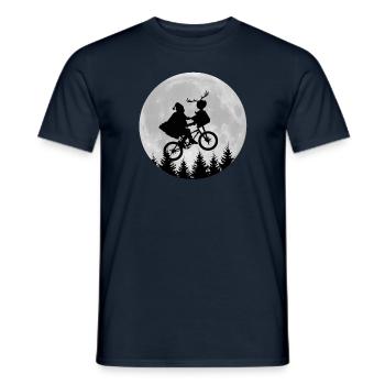 frohes fest Weihnachtsmann - Männer T-Shirt - Navy - Vorne - AI Model Male 178 light (178cm)