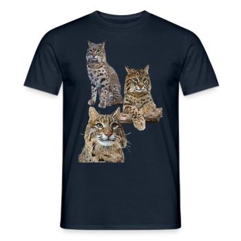 Lynx - Men's T-Shirt - navy - Front - AI Model Male 178 light (178cm)