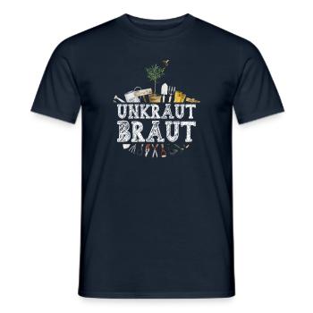 Unkraut Braut - Männer T-Shirt - Navy - Vorne - AI Model Male 178 light (178cm)