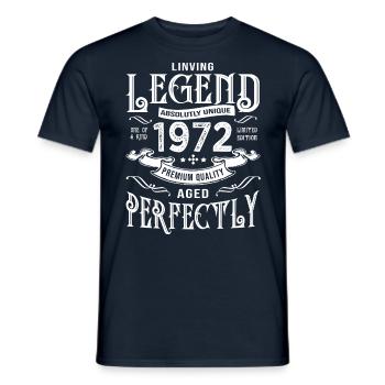 1972 Jahrgang Geburtstag geboren 1972 - Männer T-Shirt - Navy - Vorne - AI Model Male 178 light (178cm)