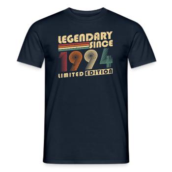 Légendaire depuis 1994 Vintage cadeau d’anniversaire - T-shirt homme - marine - Devant - AI Model Male 178 light (178cm)