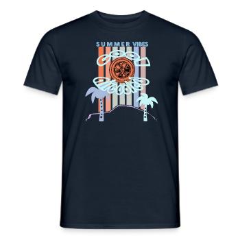 SUMMER VIBES - Stay Aircooled - Männer T-Shirt - Navy - Vorne - AI Model Male 178 light (178cm)