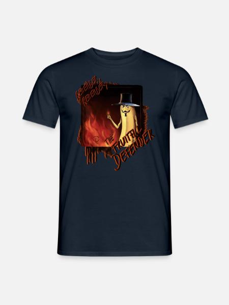"The Fruitful Defender: Bayana Fawkes" - Männer T-Shirt - Navy