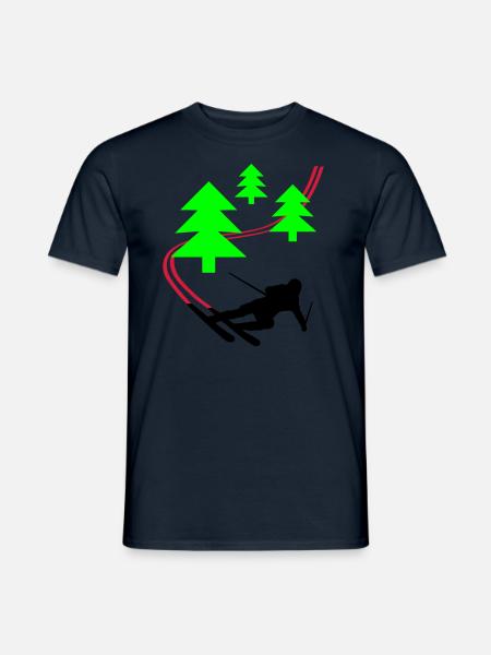 Ski - Men's T-Shirt - navy