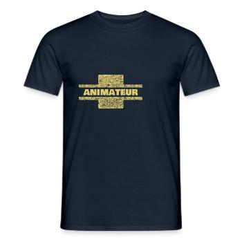 Animateur - Männer T-Shirt - Navy - Vorne - AI Model Male 178 light (178cm)