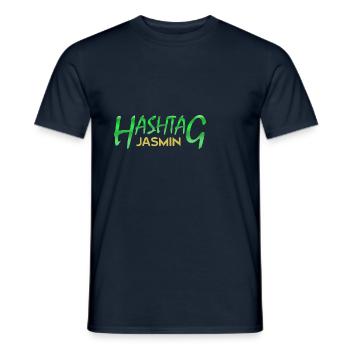 Jasmin als Vorname - Männer T-Shirt - Navy - Vorne - AI Model Male 178 light (178cm)