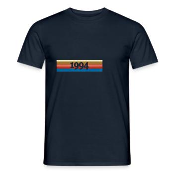Jahr 1994 - Männer T-Shirt - Navy - Vorne - AI Model Male 178 light (178cm)